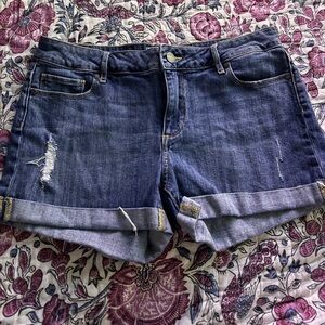 PAIGE Distressed Denim Shorts - Size 28